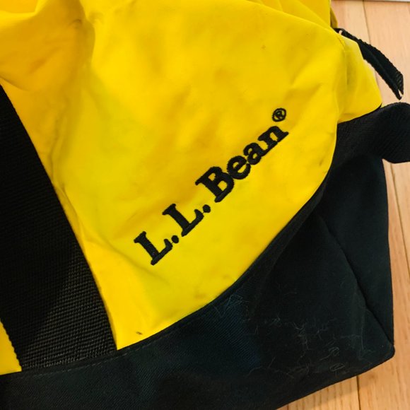 L.L. Bean Bags Vtg Large Ll Bean Yellow Adventure Duffle Bag Poshmark